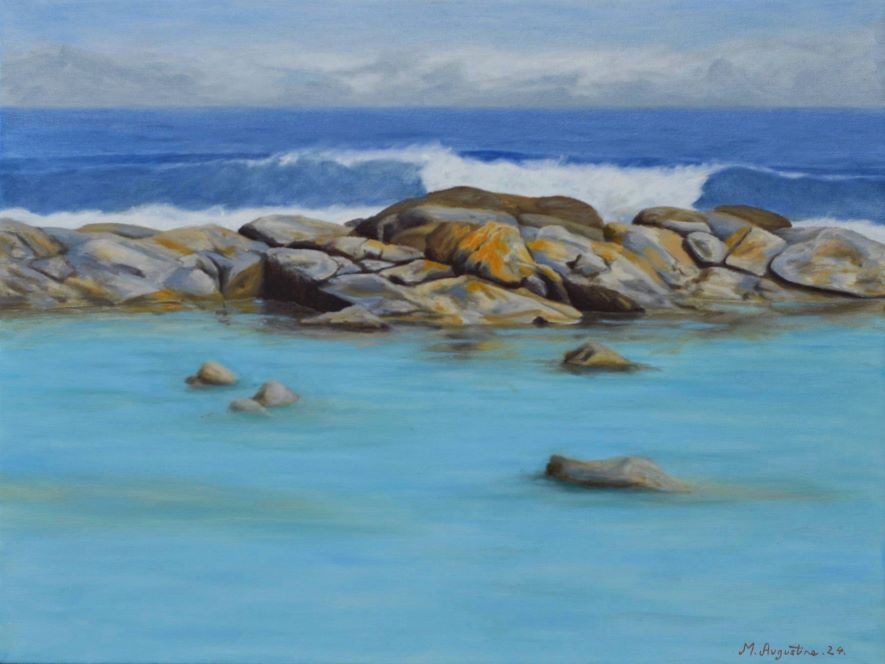 Rock crop 46x61cm $800